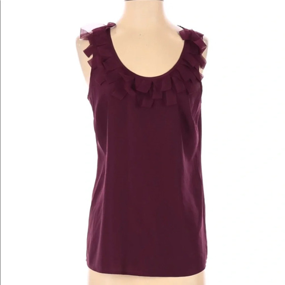 The Limited size small burgundy sleeveless top - Picture 2 of 5